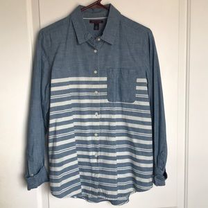 Tommy Hilfiger Woven Denim Patterned Button Down